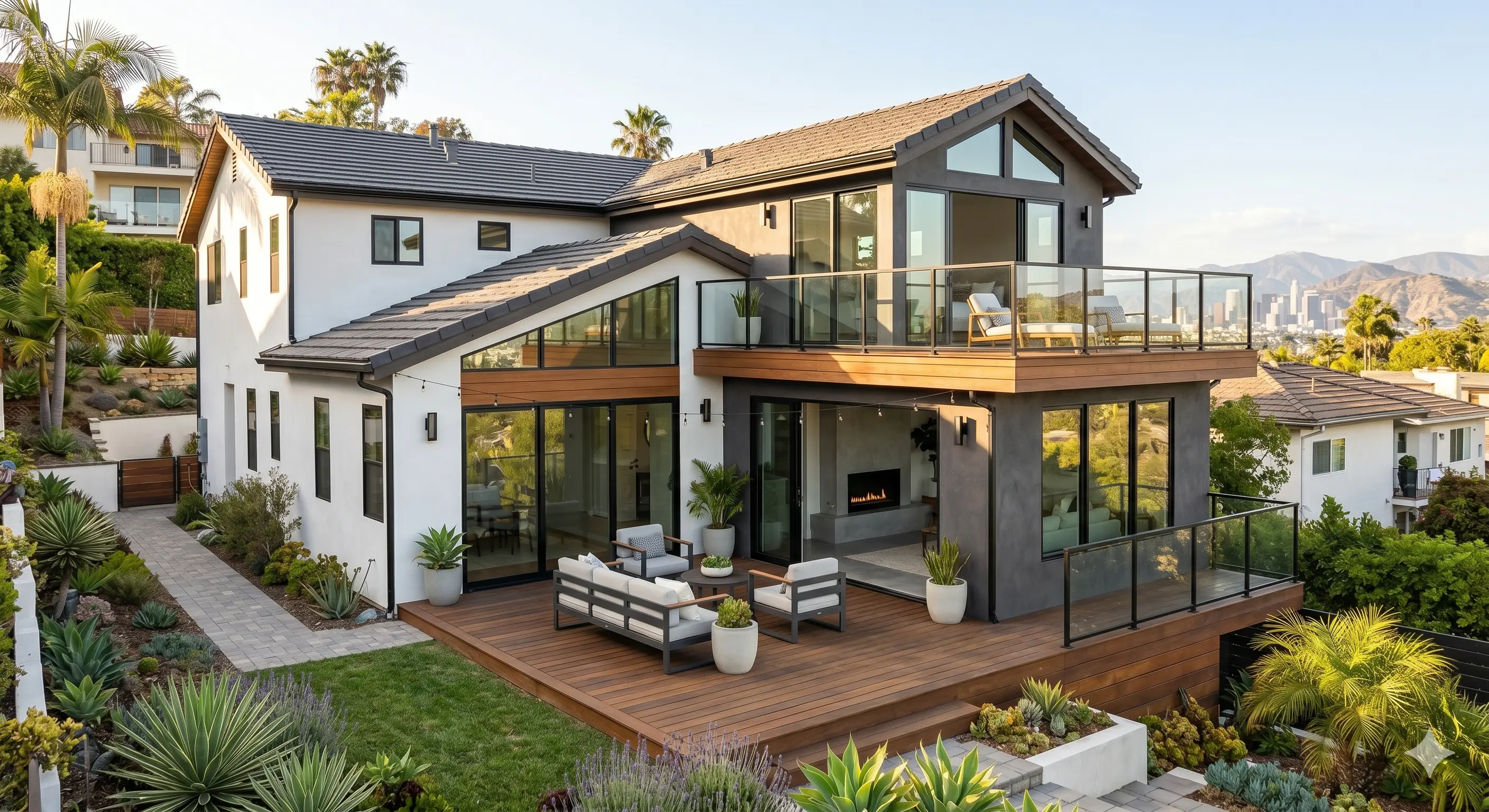 Two-story addition