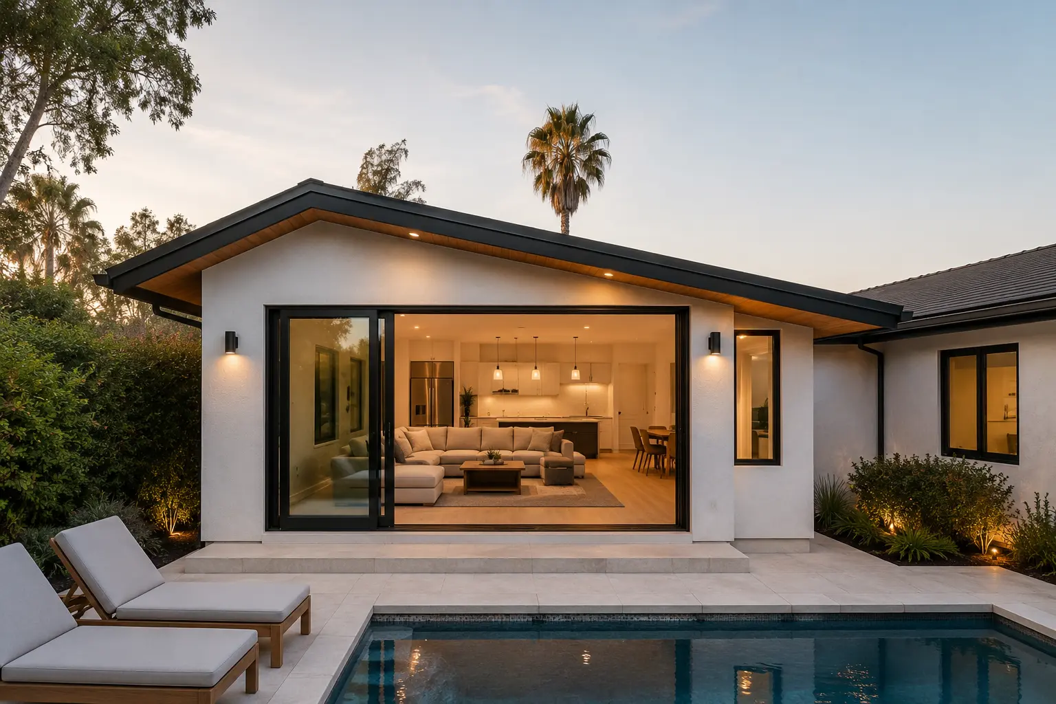 Pool house addition